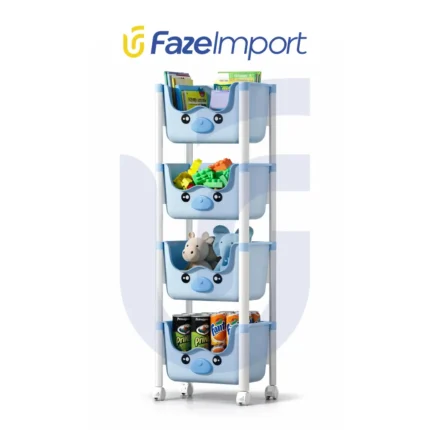 Organizador Kawai De 4 Niveles Con Ruedas Multicolor