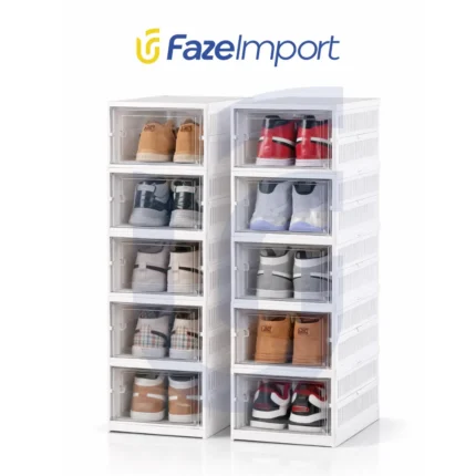 Zapatera Plegable 6 Pisos Blanco